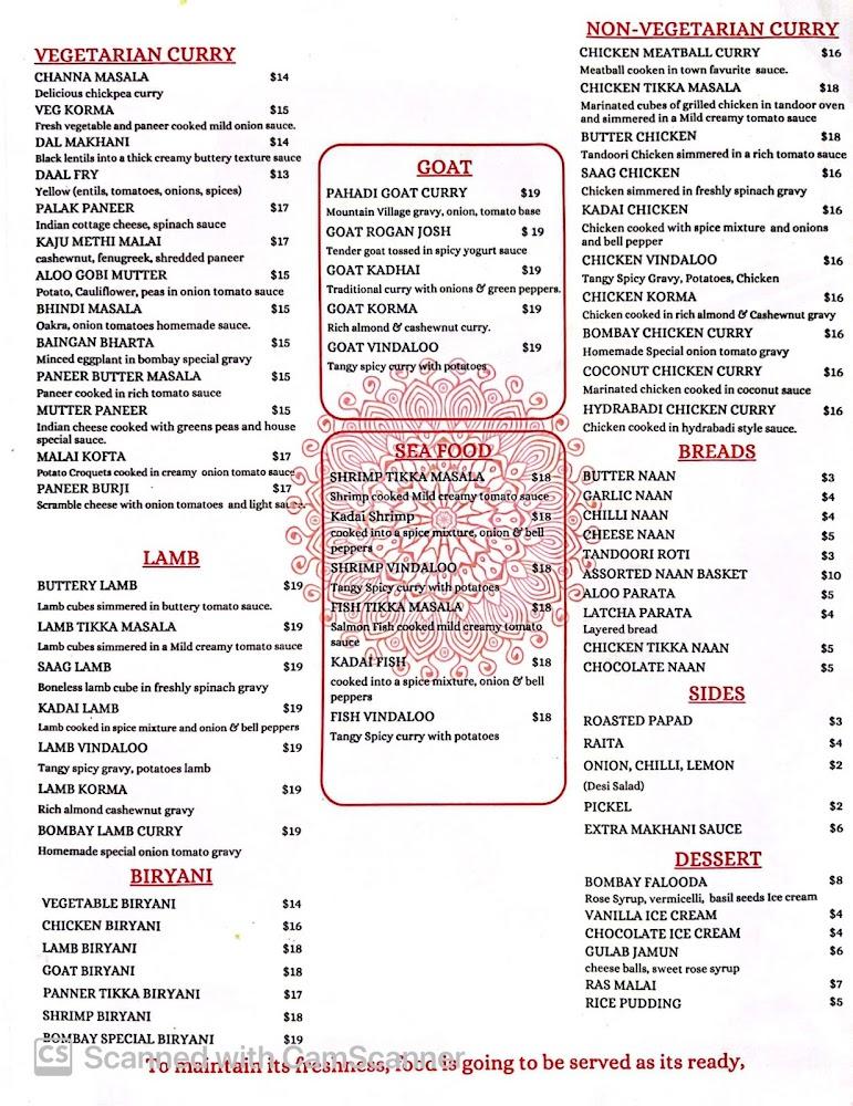 Bombay Kitchen Menu image 2